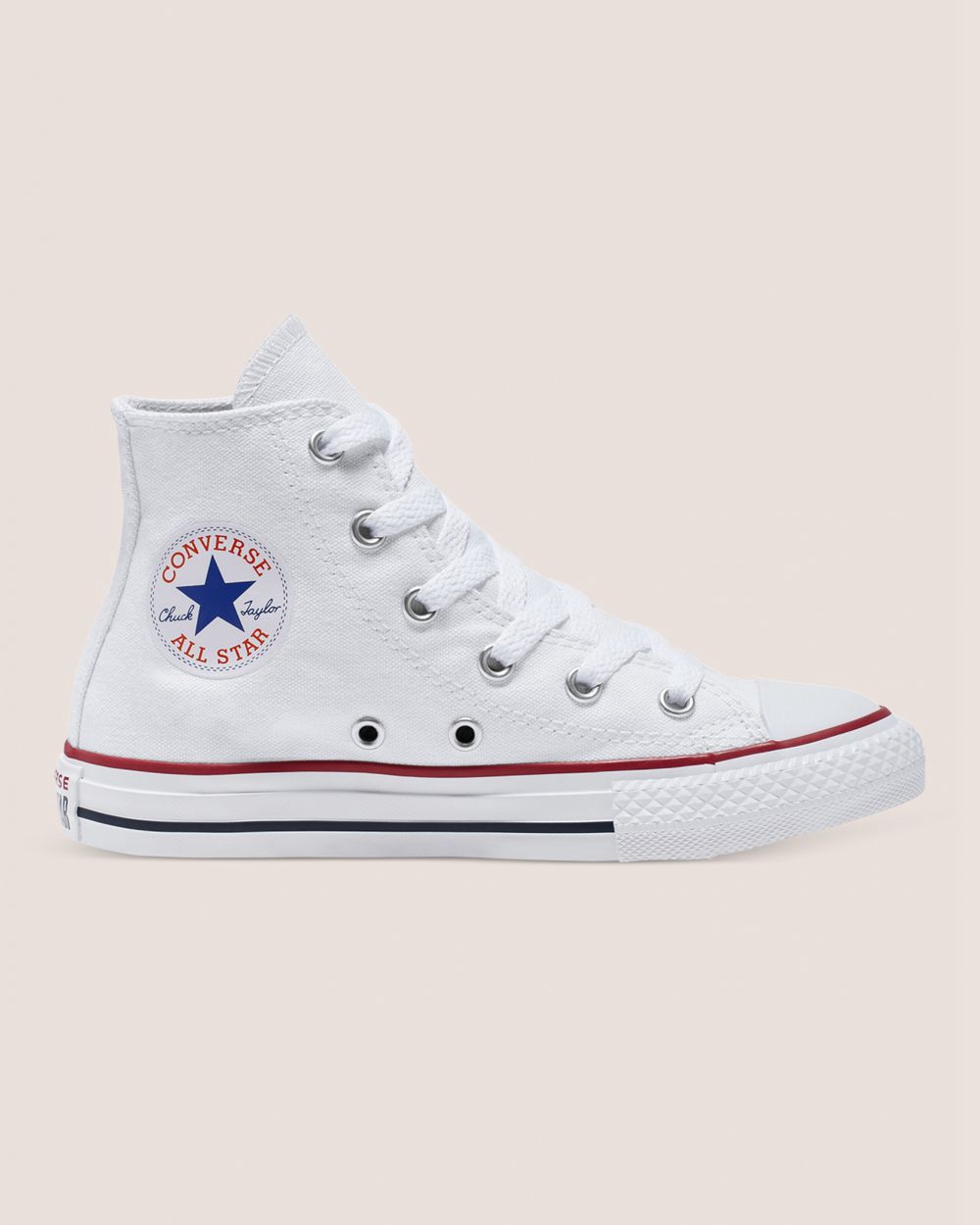 Converse Chuck Taylor All Star Junior Høye Sko Barn Hvite | 4869QJBTV