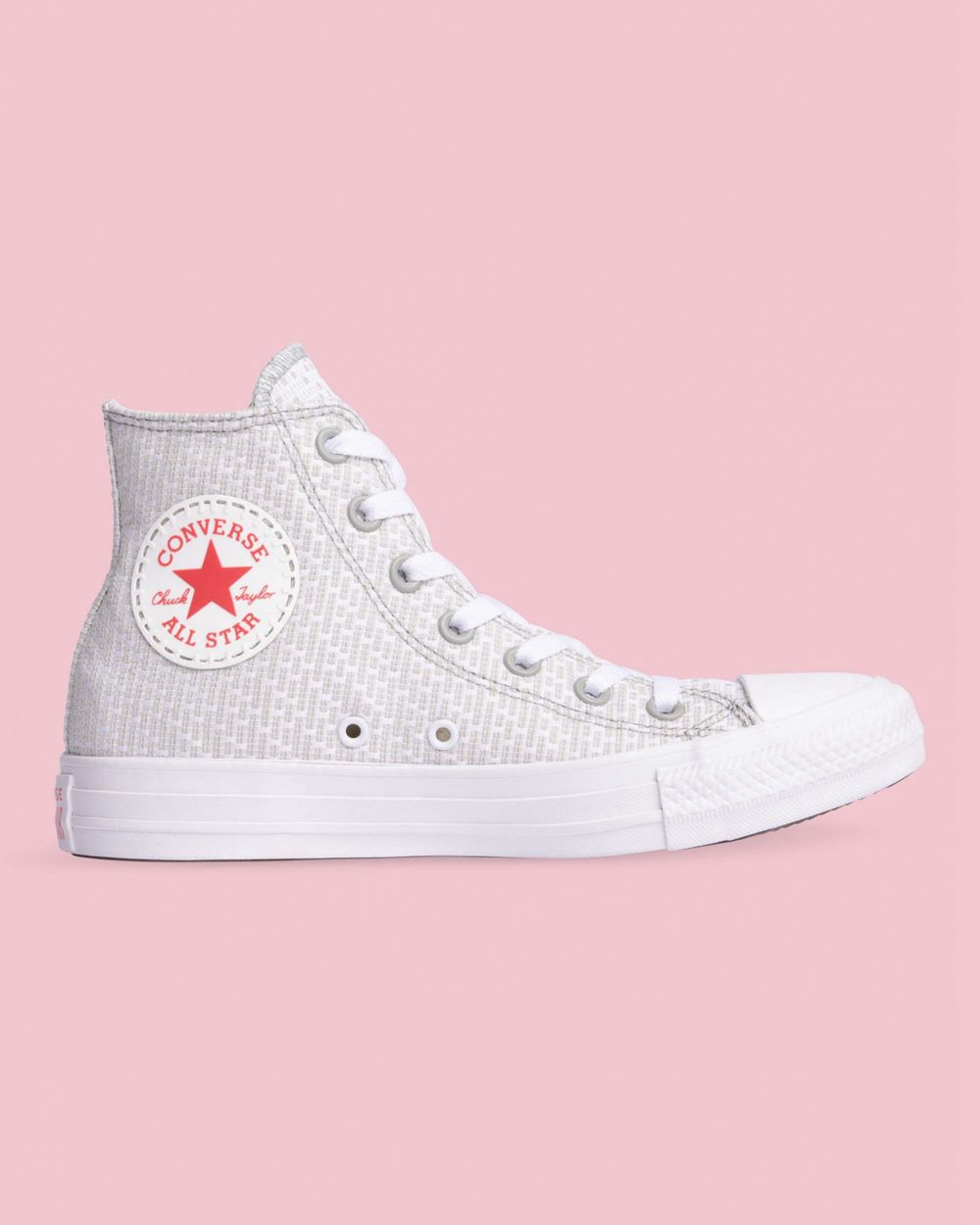 Converse Chuck Taylor All Star Reversed Stitched Høye Sko Dame Hvite | 2367MICRT