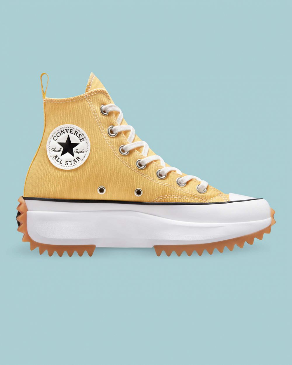 Converse Run Star Hike Seasonal Colour Canvas Høye Sko Dame Gul | 3916WCSKA