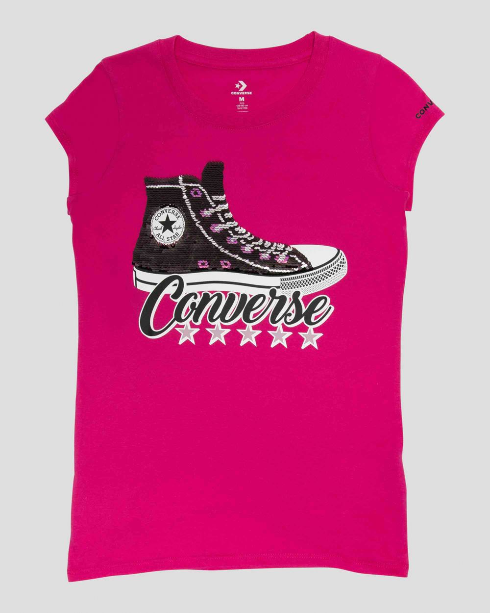 Converse Sequin Sneaker Youth T-skjorte Barn Rosa | 0275WGKOA