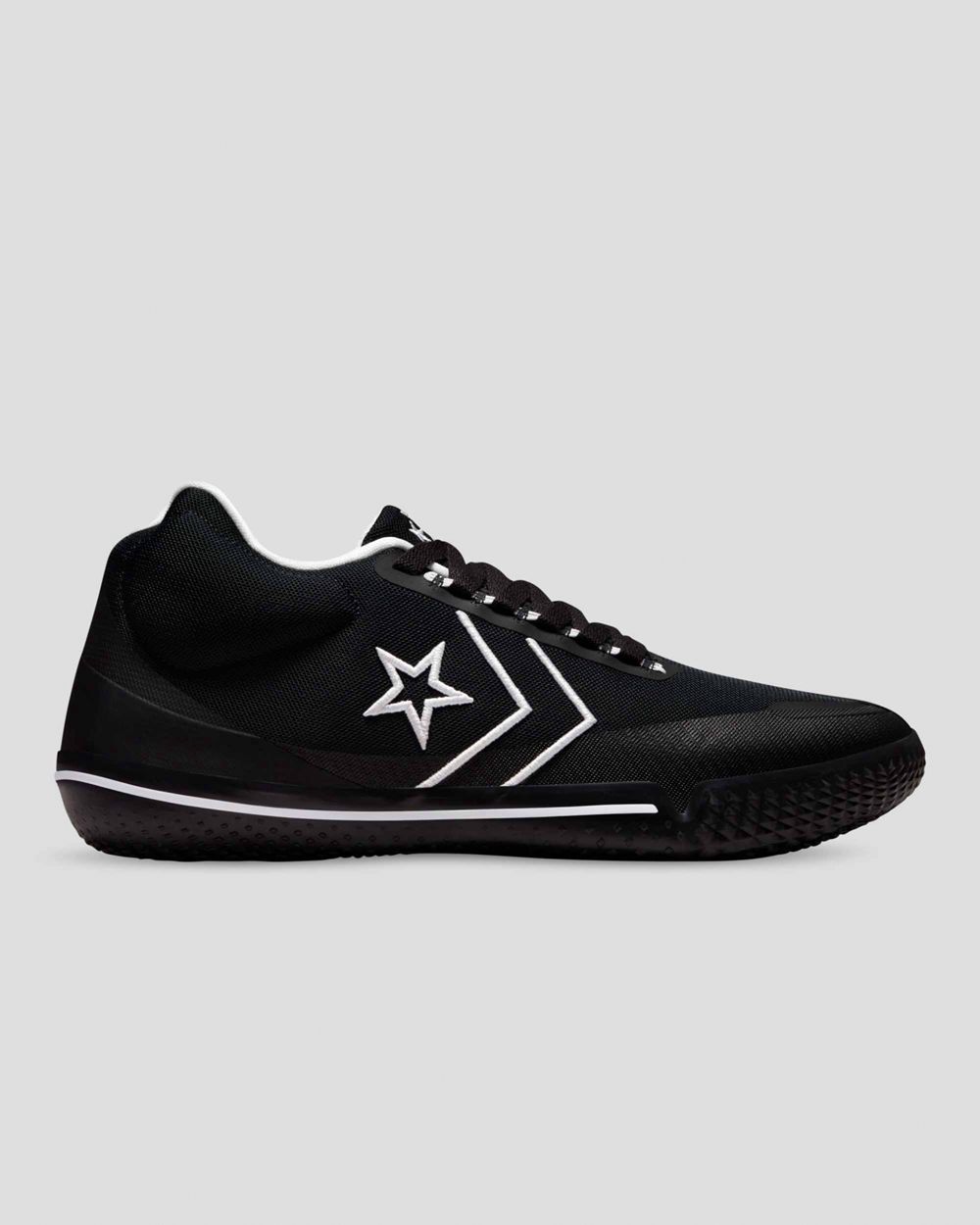 Converse All Star Bb Evo Between The Lines Midtsko Dame Svarte | 6198LAKMP