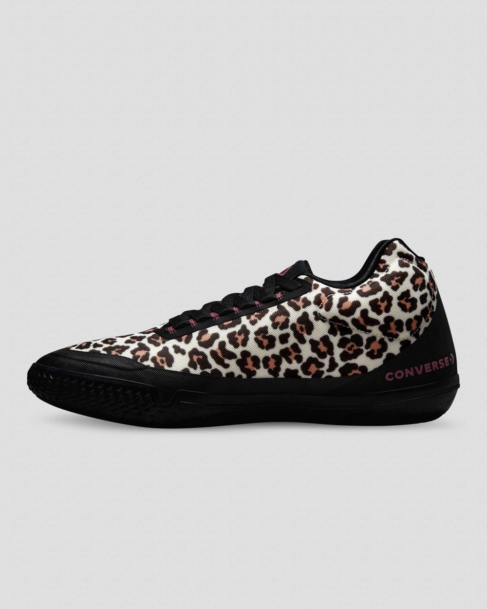 Converse All Star Bb Evo Leopard Print Midtsko Dame Svarte | 8912OQFIR