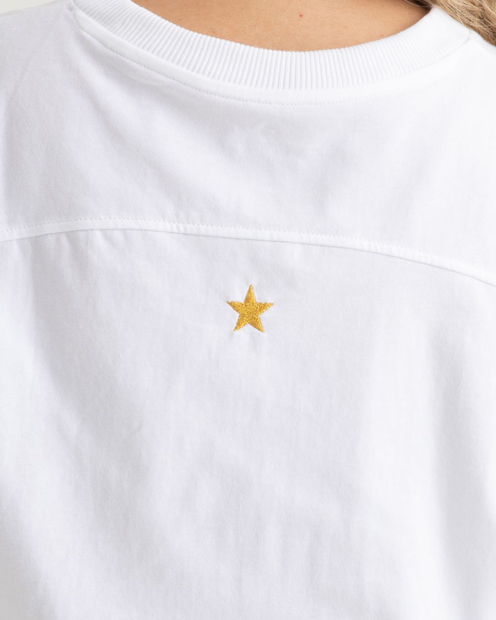 Converse Atletiske Specialty Pocket T-skjorte Dame Hvite | 5806QLCNG