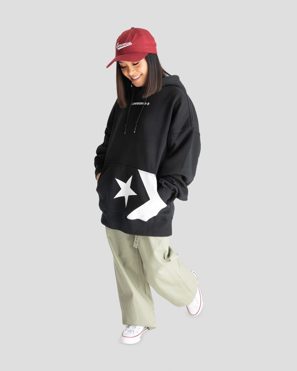 Converse Baseball Stil Hatt Dame Rød | 0498CZSAD