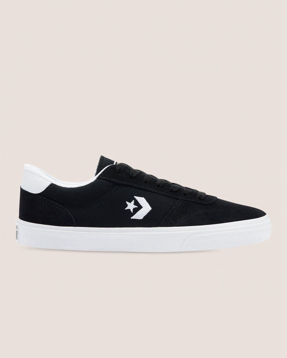 Converse Boulevard Semsket Skinn Lave Sko Dame Svarte | 0354LXEVR