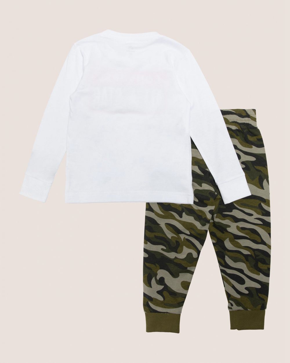 Converse Camo Long Sleeve Toddler T-skjorte Barn Hvite | 0782QXTVF