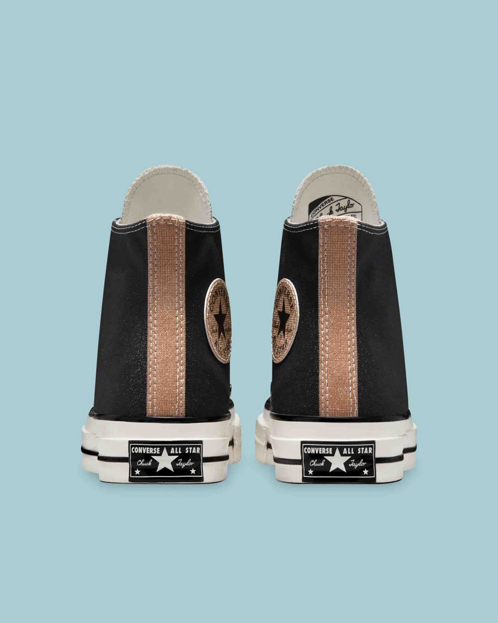 Converse Chuck 70 Authentic Glam Høye Sko Dame Svarte | 0637TXBQI