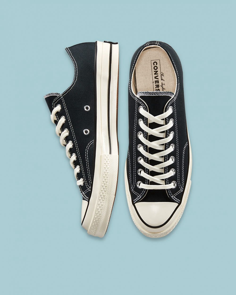 Converse Chuck 70 Lave Sko Herre Svarte | 0658HIJLD