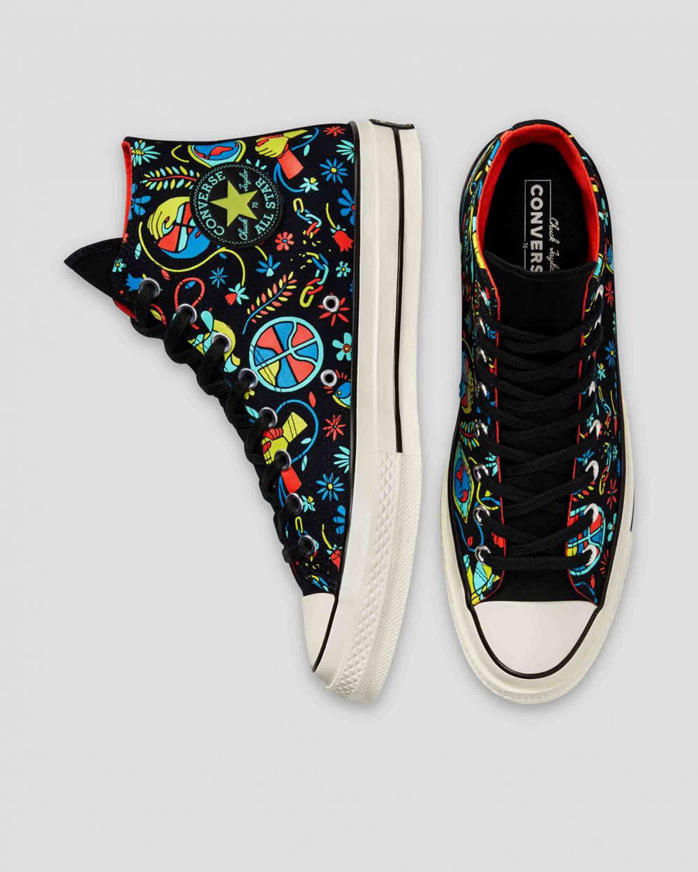 Converse Chuck 70 Peace & Unity Høye Sko Herre Svarte | 4615WJFCU