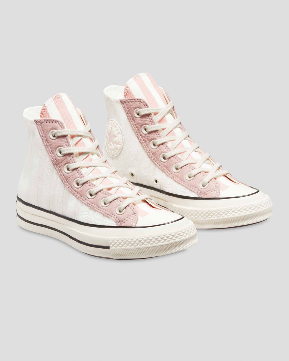 Converse Chuck 70 Striped Terry Clay Høye Sko Dame Rosa | 4267QYOWK