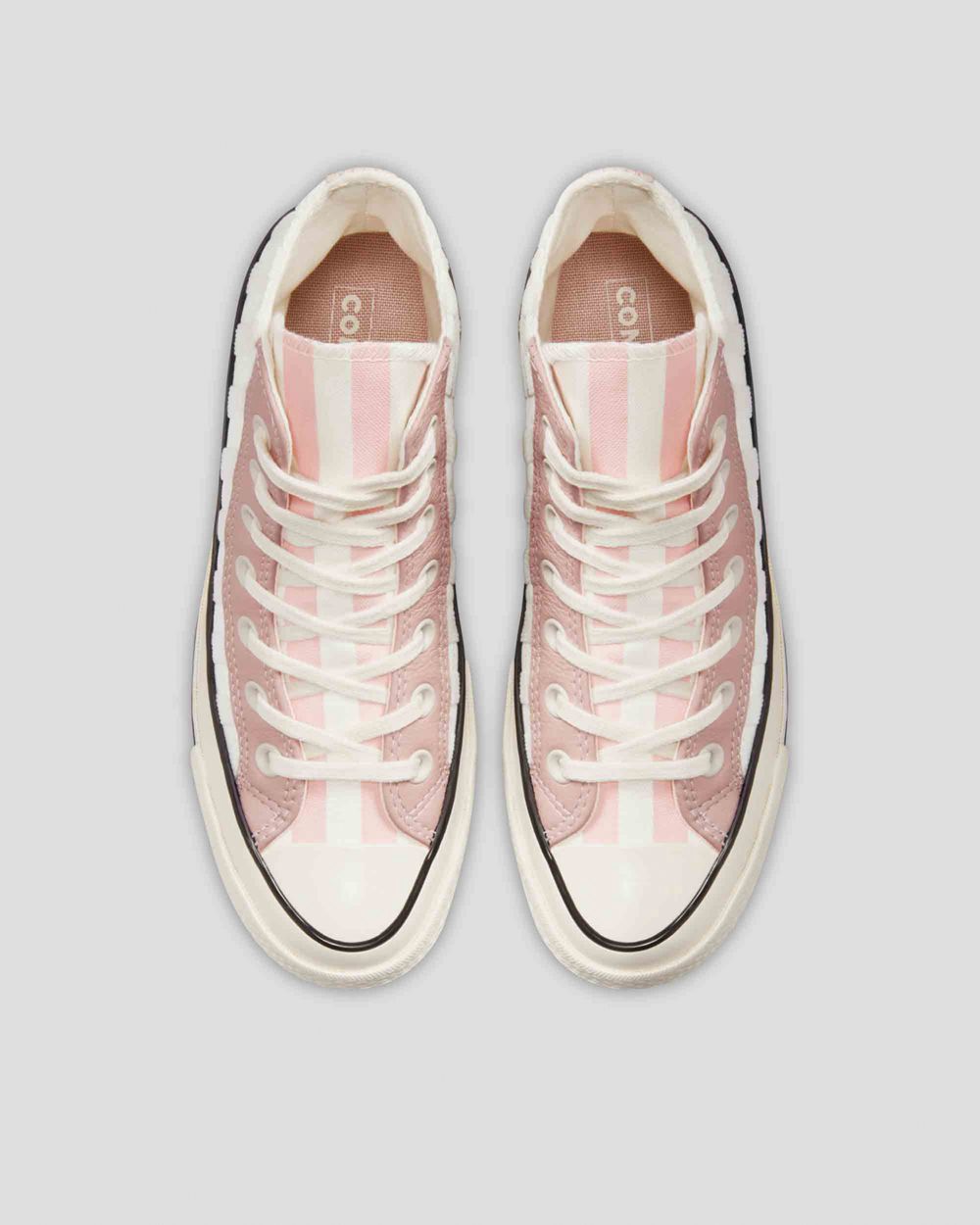 Converse Chuck 70 Striped Terry Clay Høye Sko Dame Rosa | 4267QYOWK