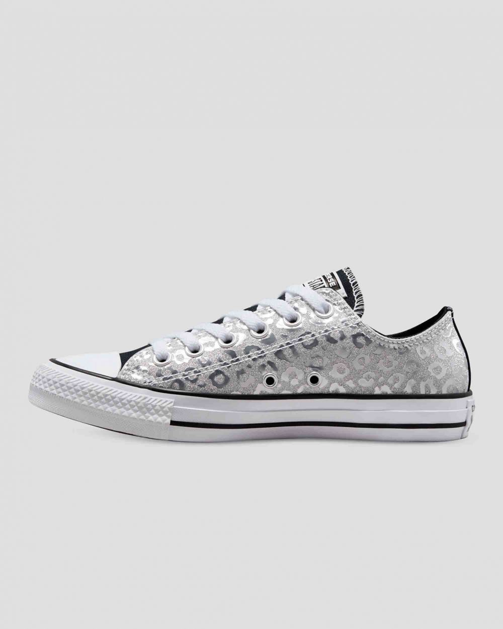 Converse Chuck Taylor All Star Authentic Glam Lave Sko Dame Sølv | 3276QUSGP