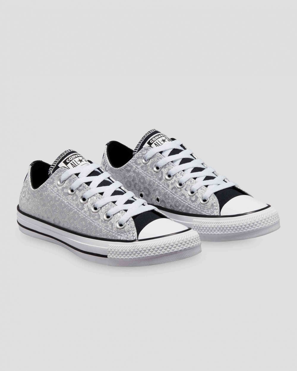 Converse Chuck Taylor All Star Authentic Glam Lave Sko Dame Sølv | 3276QUSGP