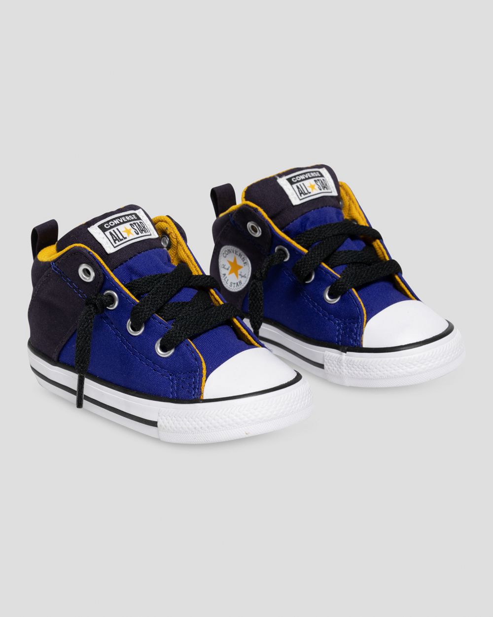 Converse Chuck Taylor All Star Axel Varsity Toddler Midtsko Barn Blå | 3624REQKW