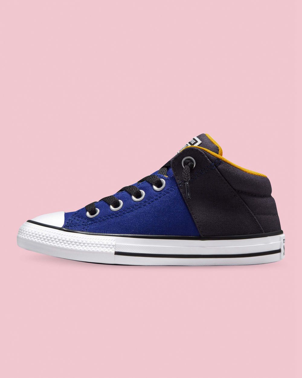 Converse Chuck Taylor All Star Axel Varsity Junior Midtsko Barn Blå | 8761GXNBA