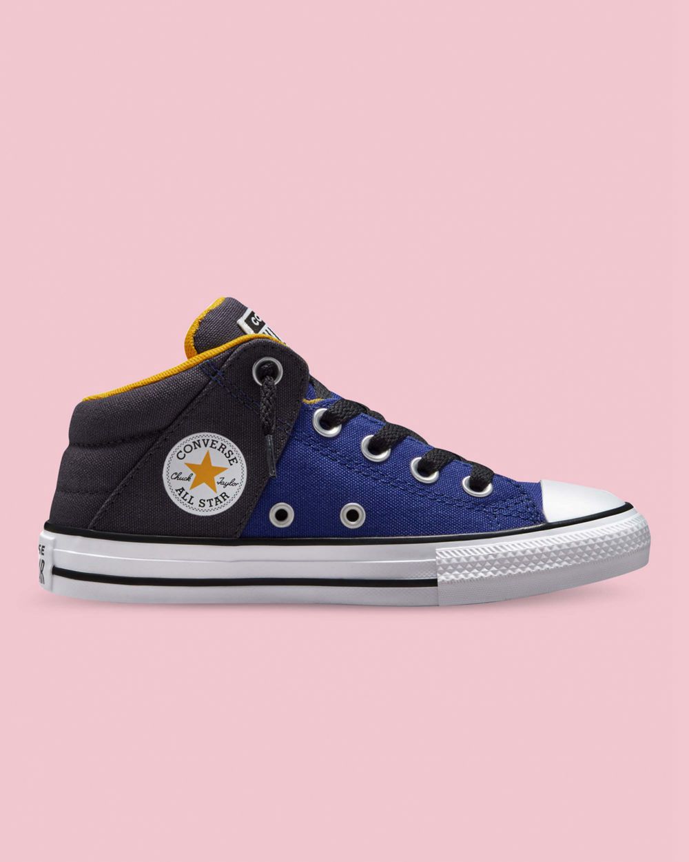 Converse Chuck Taylor All Star Axel Varsity Junior Midtsko Barn Blå | 8761GXNBA