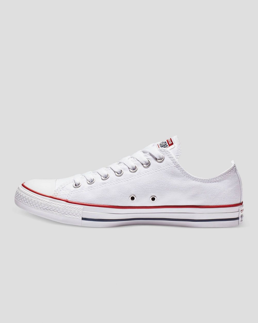 Converse Chuck Taylor All Star Classic Colour Lave Sko Dame Hvite Rød | 1270LVYPD