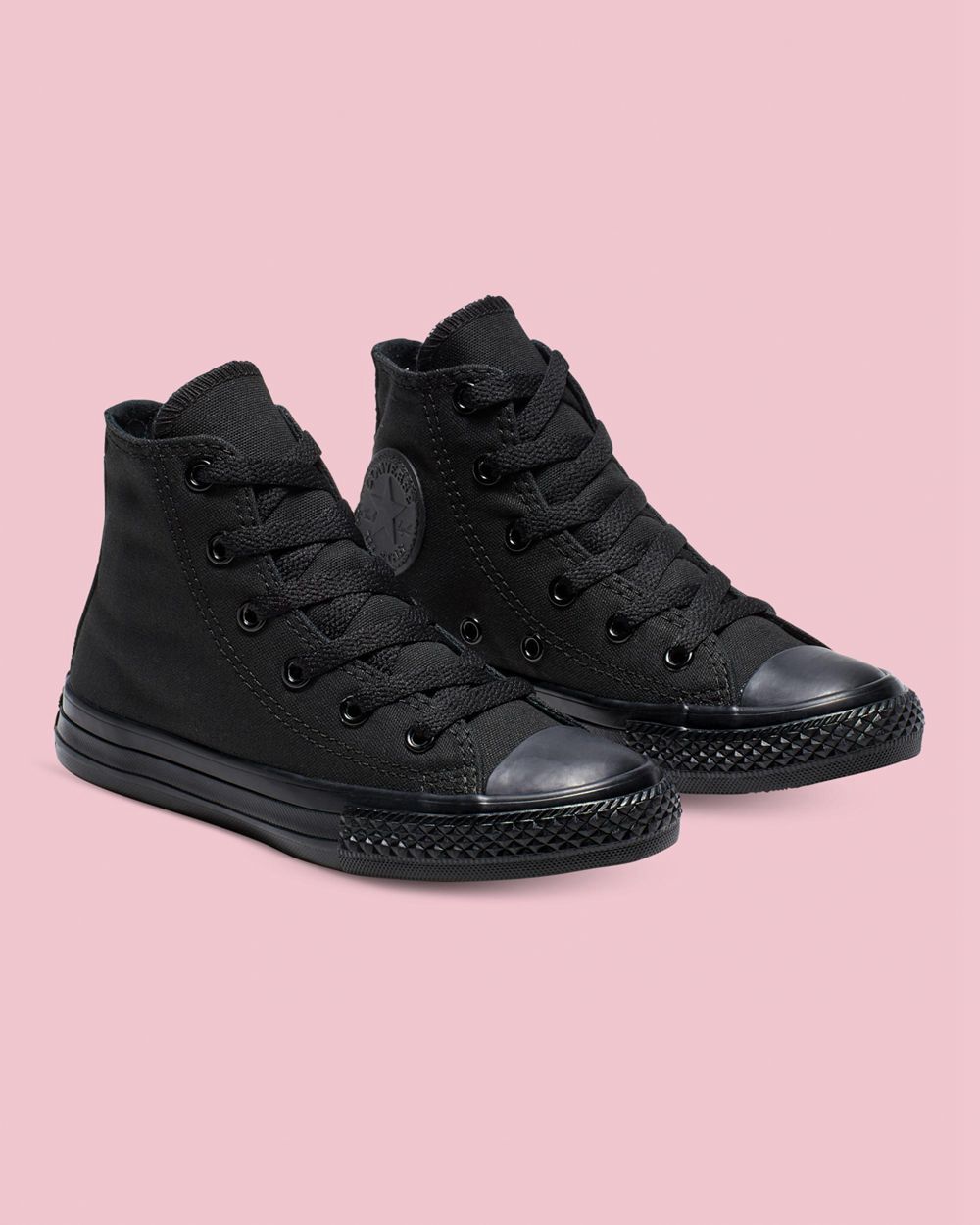 Converse Chuck Taylor All Star Classic Colour Junior Høye Sko Barn Svarte | 1690FRQLI