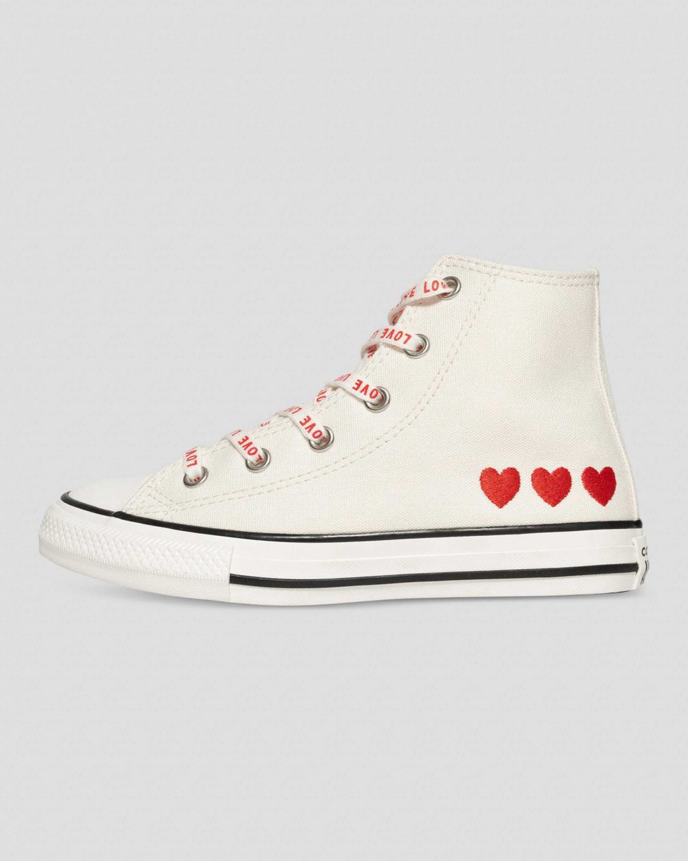 Converse Chuck Taylor All Star Crafted With Love Junior Høye Sko Barn Hvite | 9427GSIQF