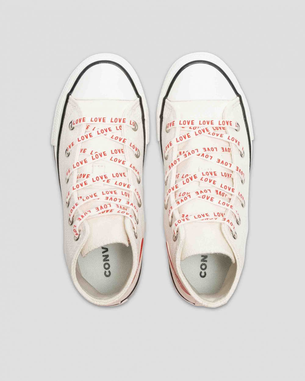 Converse Chuck Taylor All Star Crafted With Love Junior Høye Sko Barn Hvite | 9427GSIQF