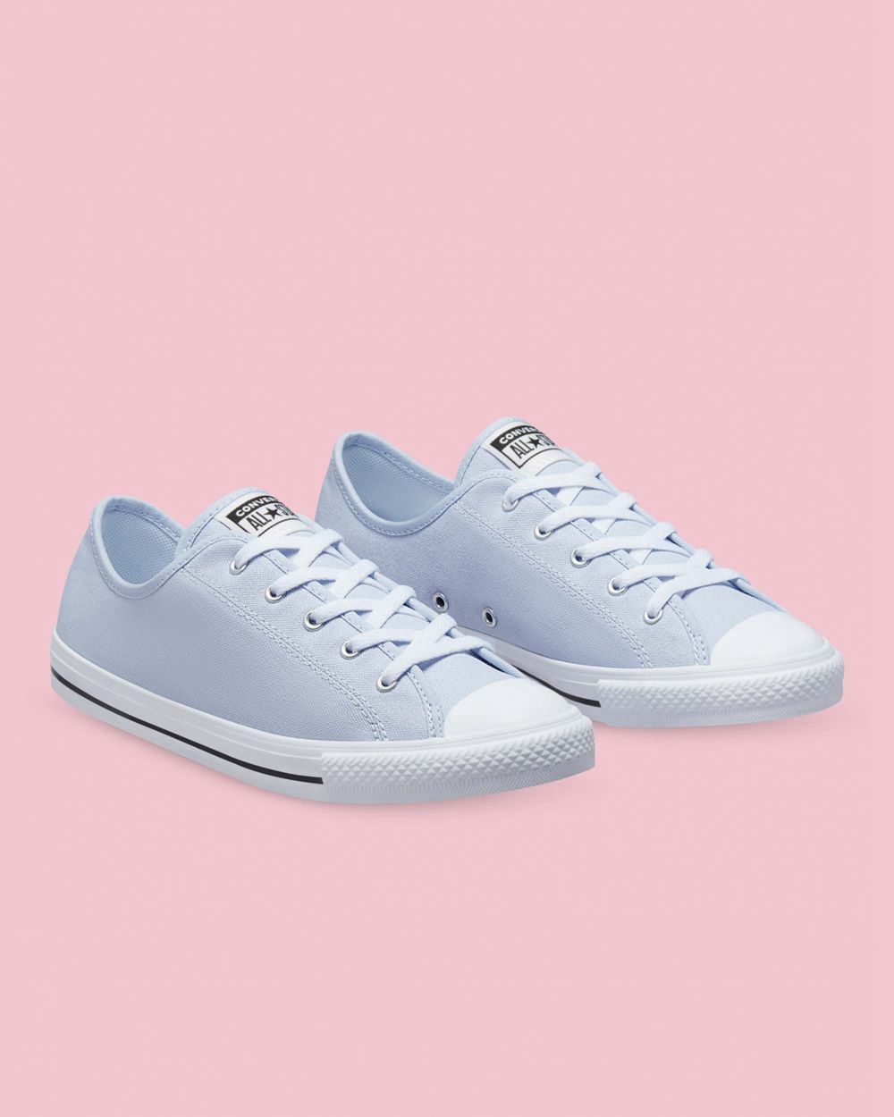 Converse Chuck Taylor All Star Dainty Canvas Lave Sko Dame Blå | 4126HEFRZ