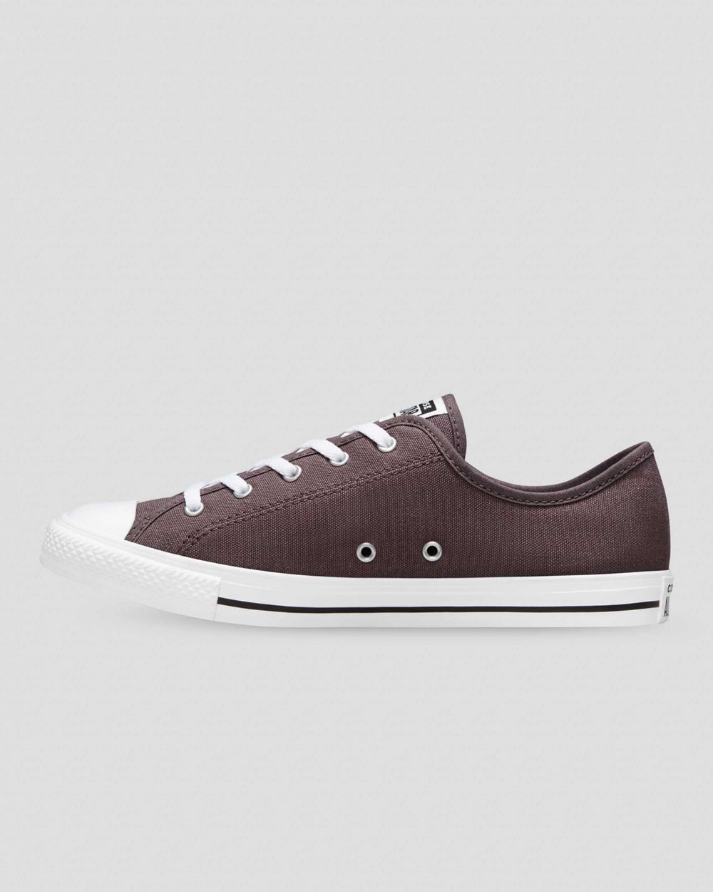 Converse Chuck Taylor All Star Dainty Canvas Lave Sko Dame Brune | 7831CEWKS