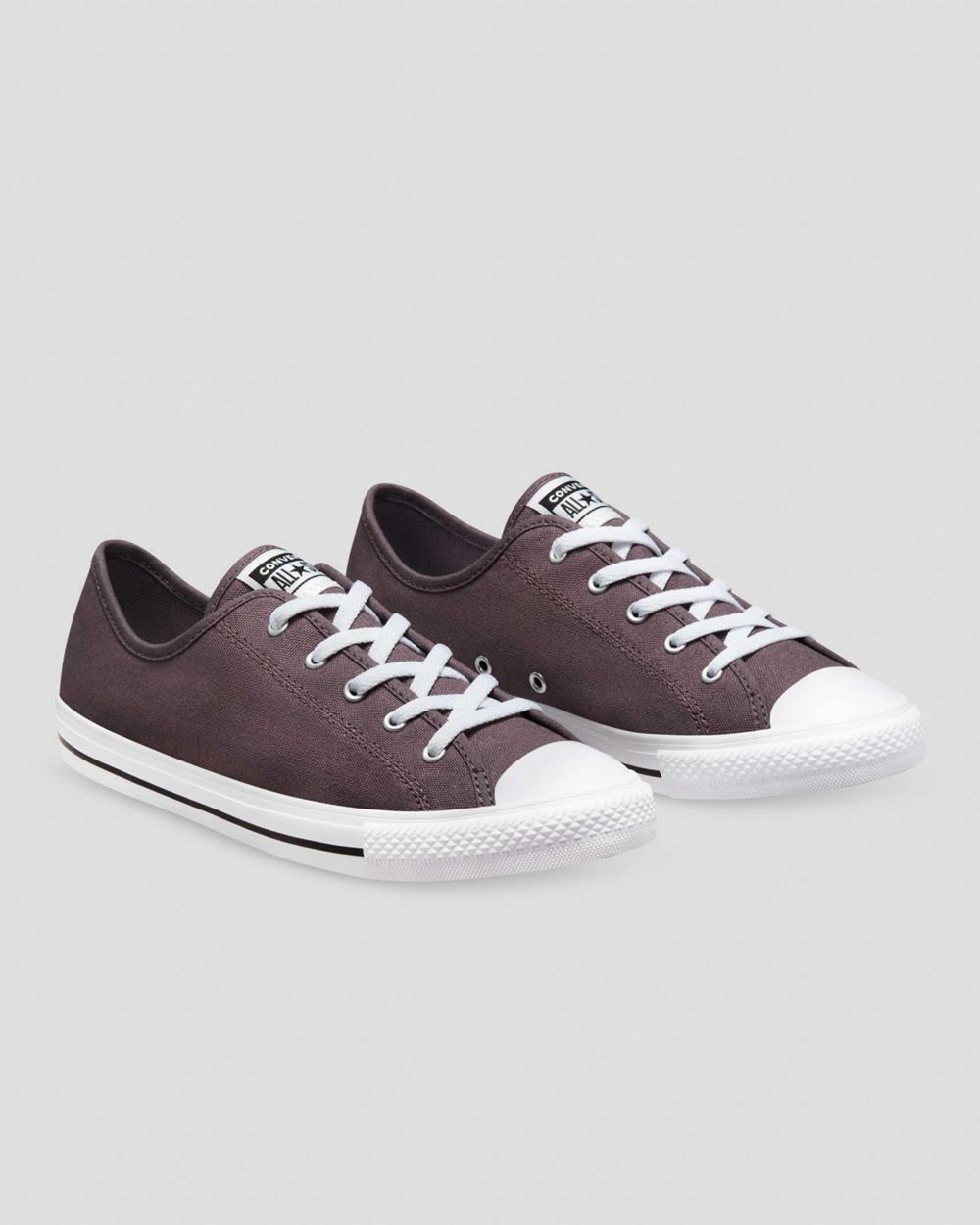 Converse Chuck Taylor All Star Dainty Canvas Lave Sko Dame Brune | 7831CEWKS