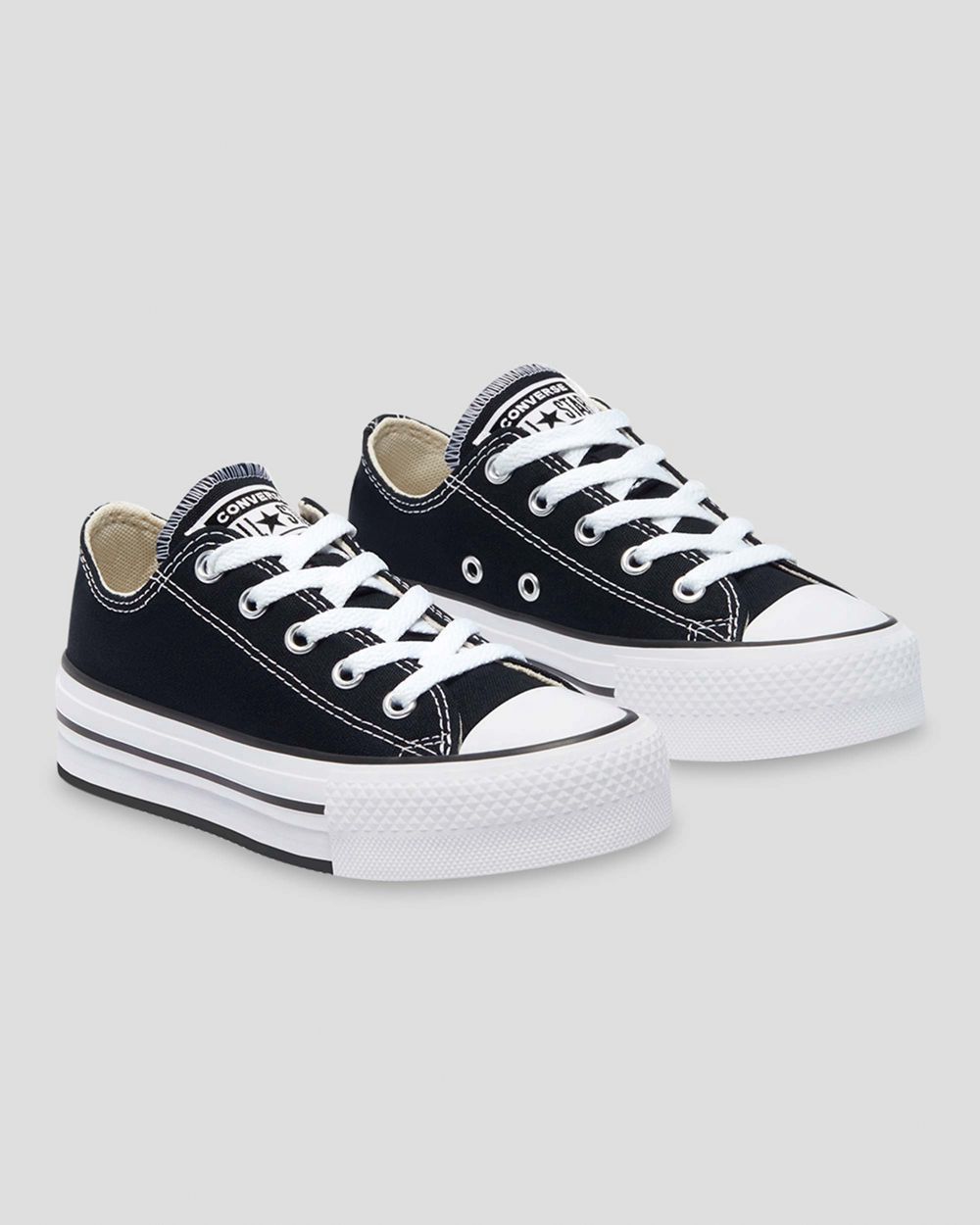 Converse Chuck Taylor All Star Eva Platform Junior Lave Sko Barn Svarte | 8390OMIER