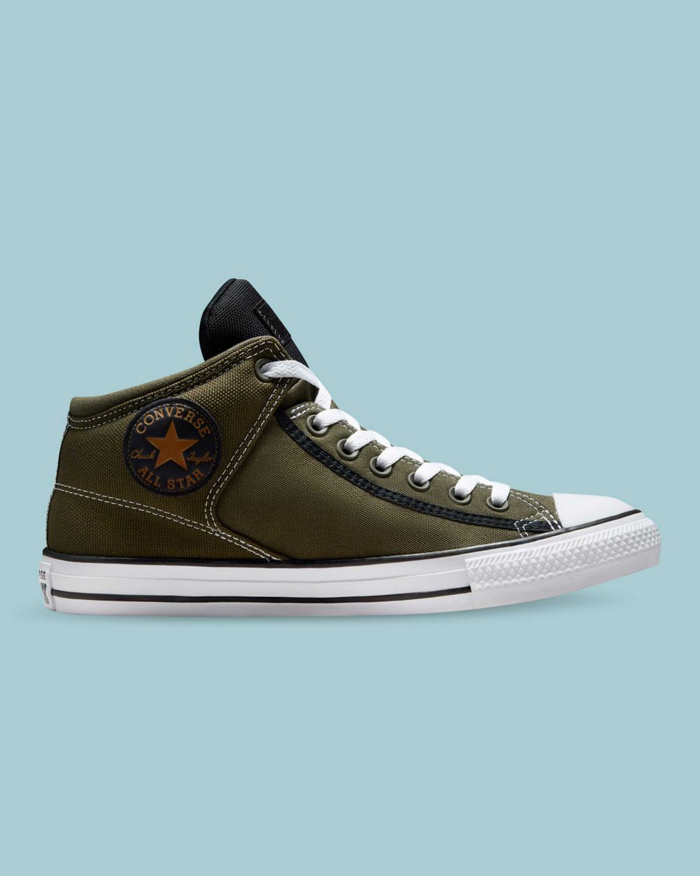 Converse Chuck Taylor All Star High Street Midtsko Herre Olivengrønne | 0637FMOBW