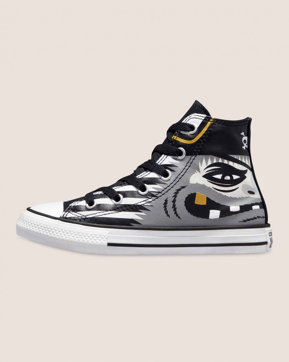 Converse Chuck Taylor All Star Pirate Print Junior Høye Sko Barn Grå | 2839NTJGW