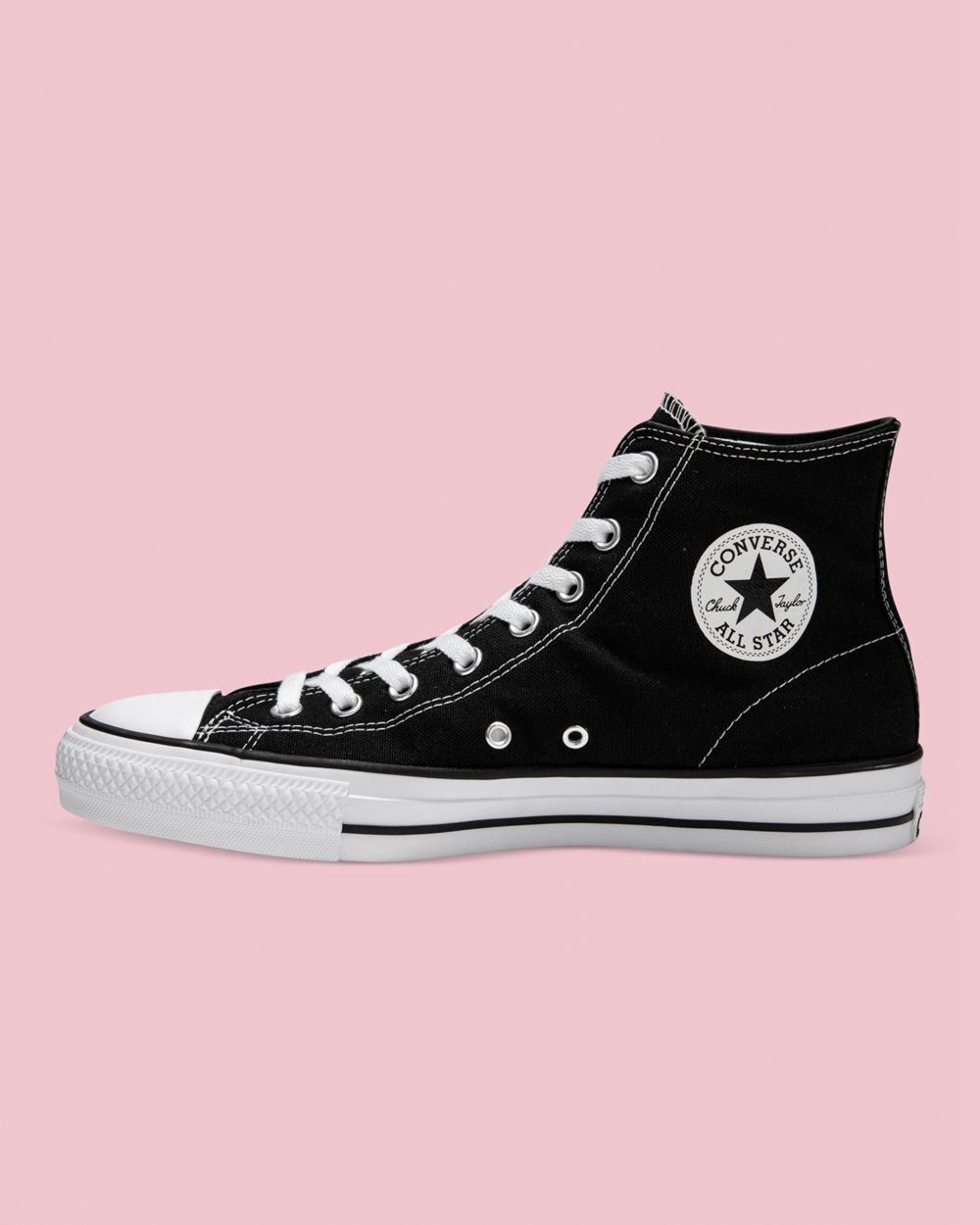 Converse Chuck Taylor All Star Pro Canvas Høye Sko Dame Svarte | 6049LPEJH