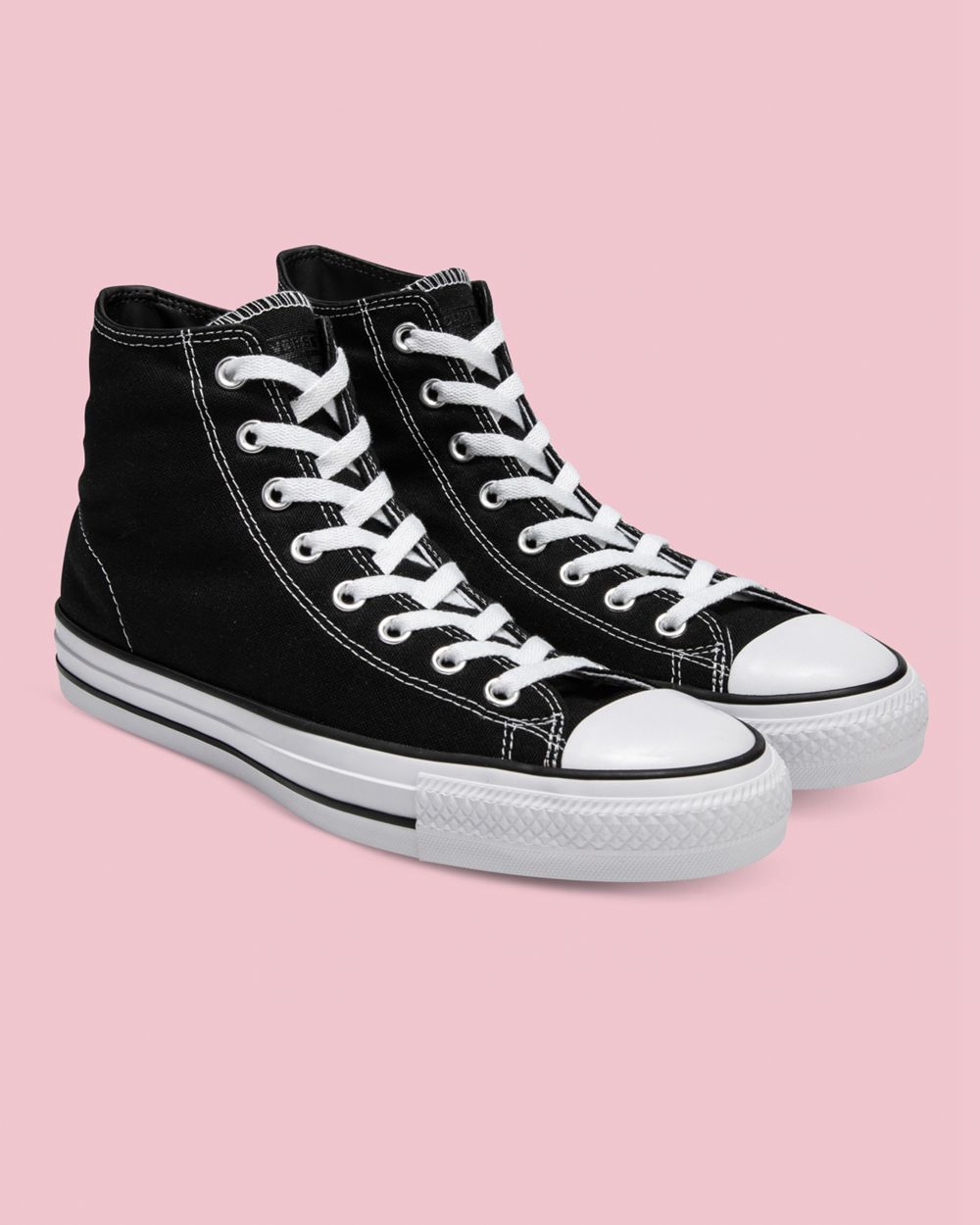 Converse Chuck Taylor All Star Pro Canvas Høye Sko Dame Svarte | 6049LPEJH