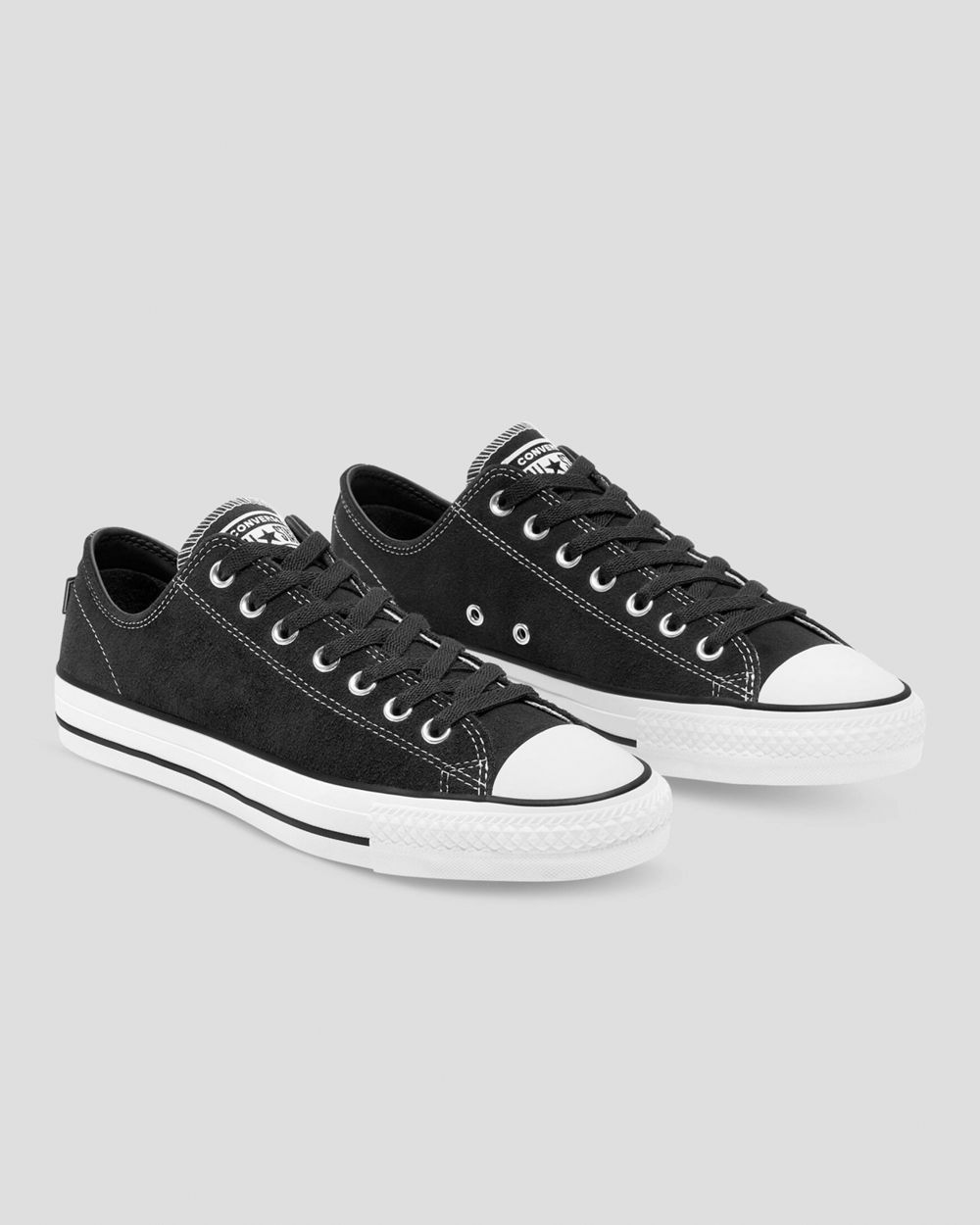 Converse Chuck Taylor All Star Pro Semsket Skinn Lave Sko Herre Svarte | 2604XISYT