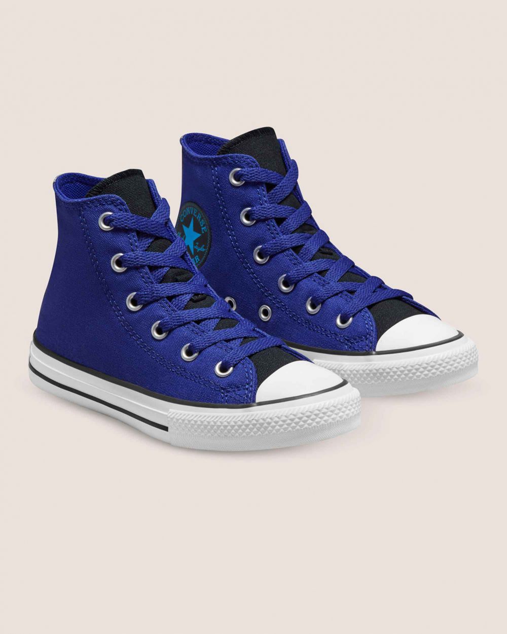 Converse Chuck Taylor All Star Reflective Junior Høye Sko Barn Blå | 8507NZIUR