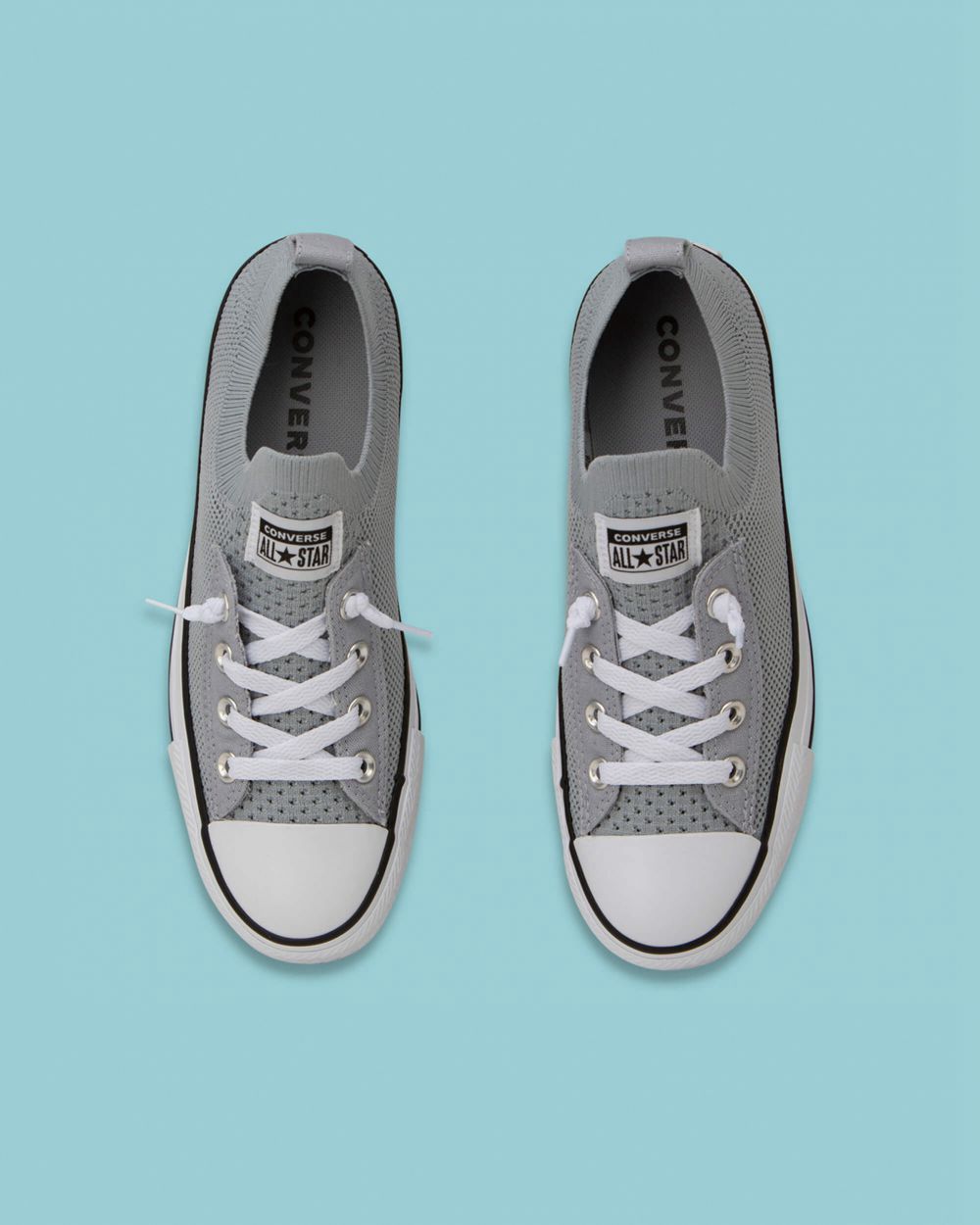 Converse Chuck Taylor All Star Shoreline Knit Slip On Sko Dame Grå | 2450ZPEGO