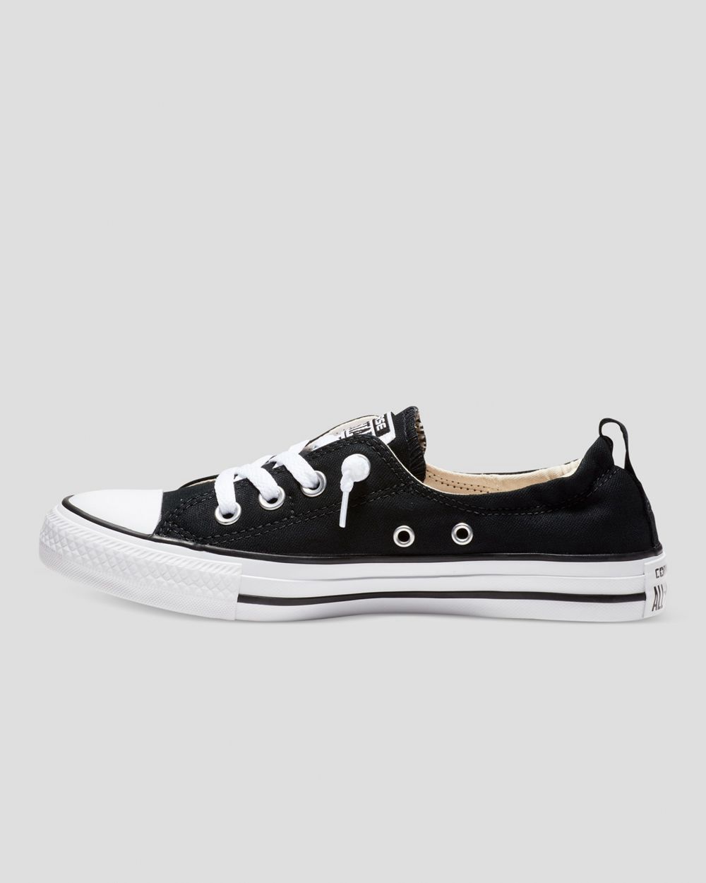 Converse Chuck Taylor All Star Shoreline Slip On Sko Dame Svarte | 2567QDUHE