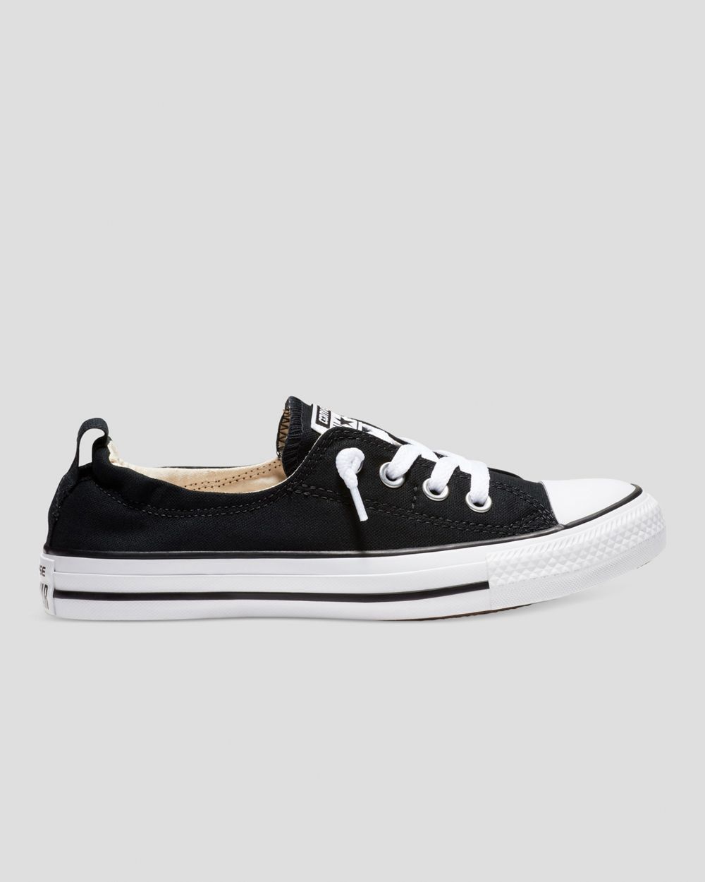 Converse Chuck Taylor All Star Shoreline Slip On Sko Dame Svarte | 2567QDUHE