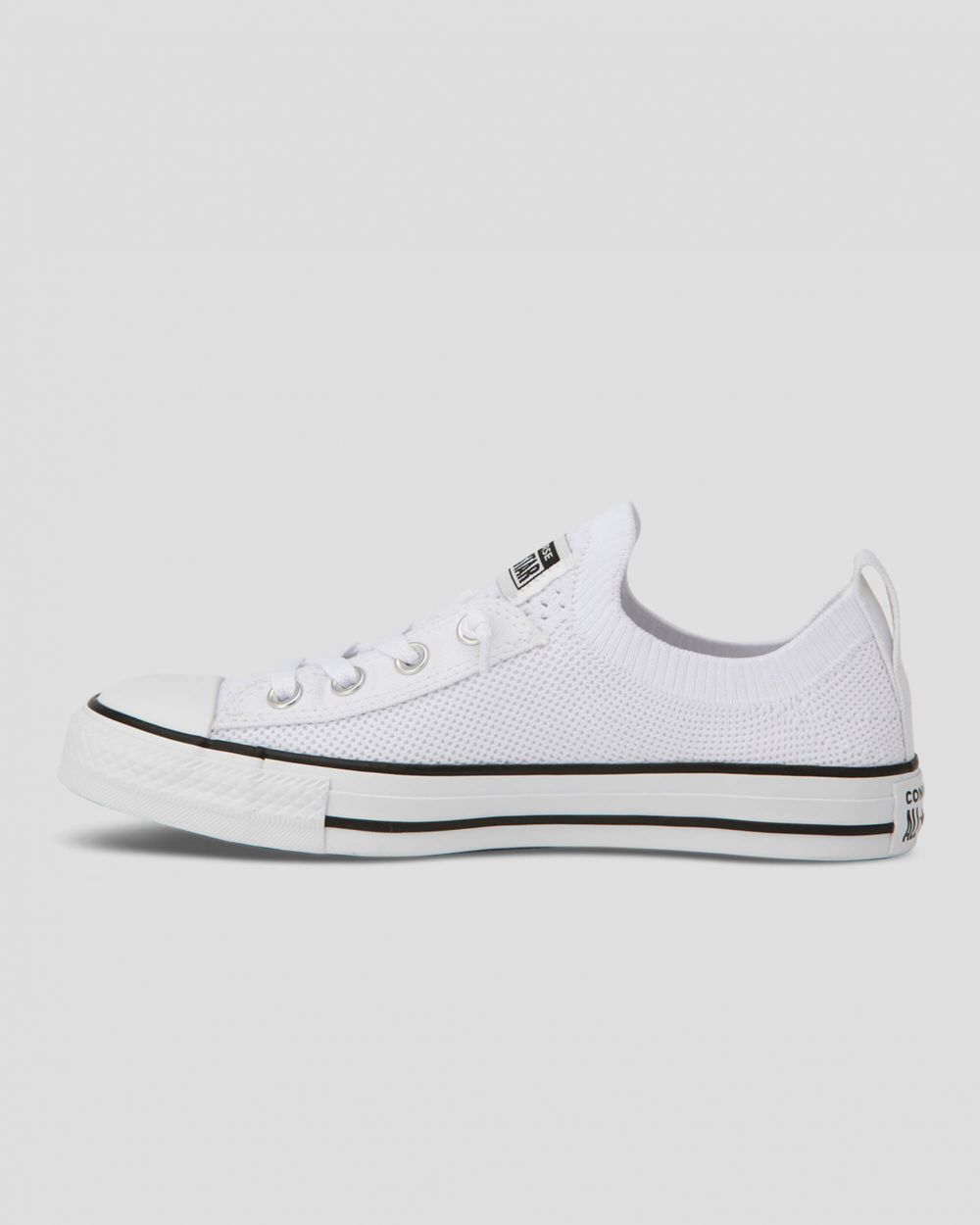 Converse Chuck Taylor All Star Shoreline Knit Lave Sko Dame Hvite | 5208ADBKW