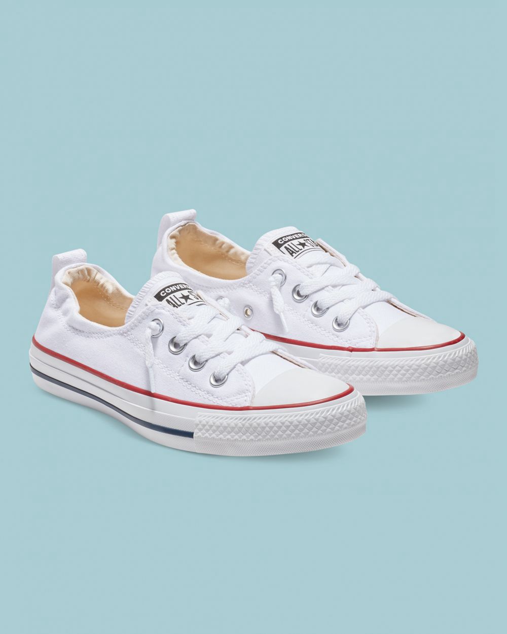 Converse Chuck Taylor All Star Shoreline Slip On Sko Dame Hvite | 5481TGIWE