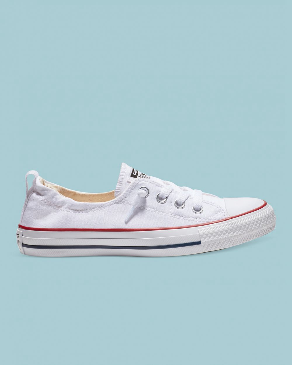 Converse Chuck Taylor All Star Shoreline Slip On Sko Dame Hvite | 5481TGIWE