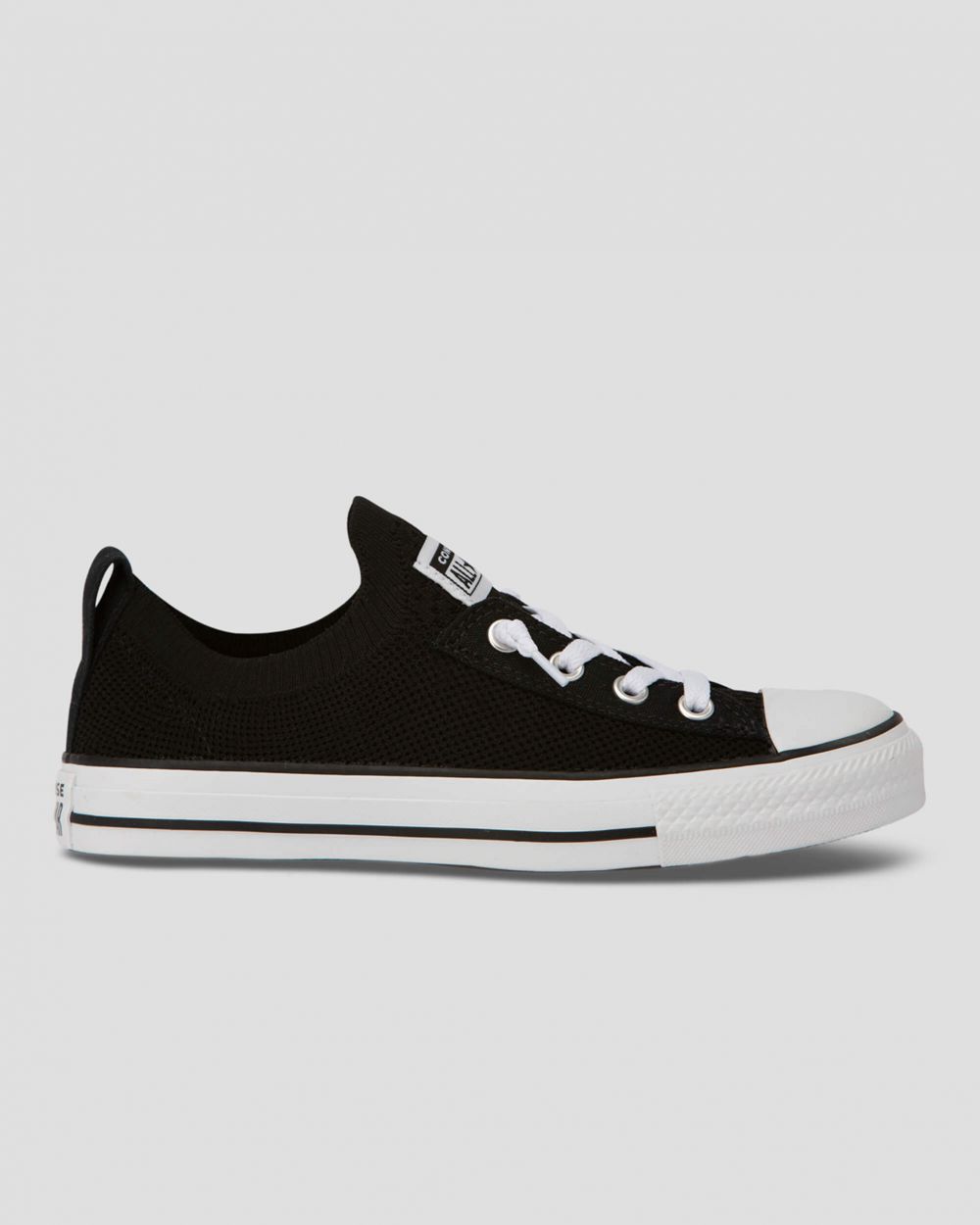 Converse Chuck Taylor All Star Shoreline Knit Lave Sko Dame Svarte | 8590UQPXF