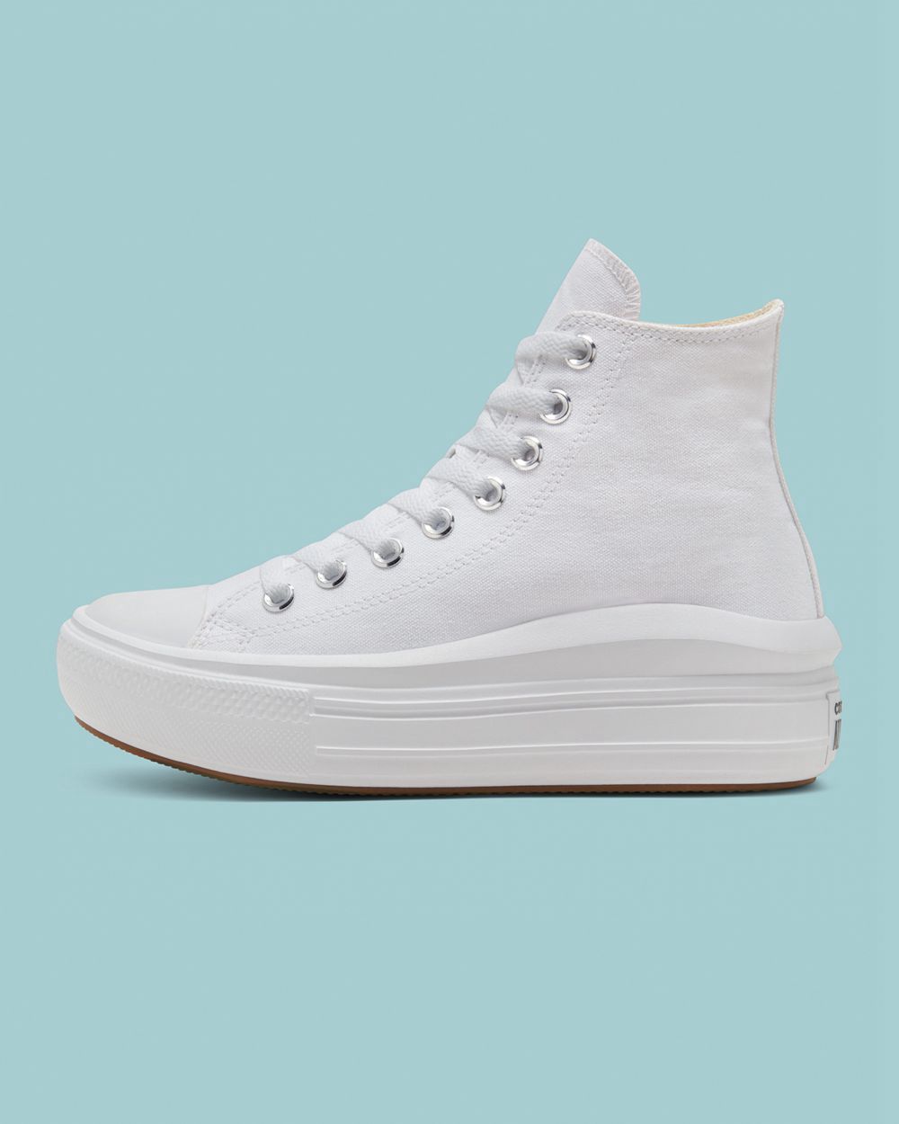 Converse Chuck Taylor Move Platform Høye Sko Dame Hvite | 1263LSPWK