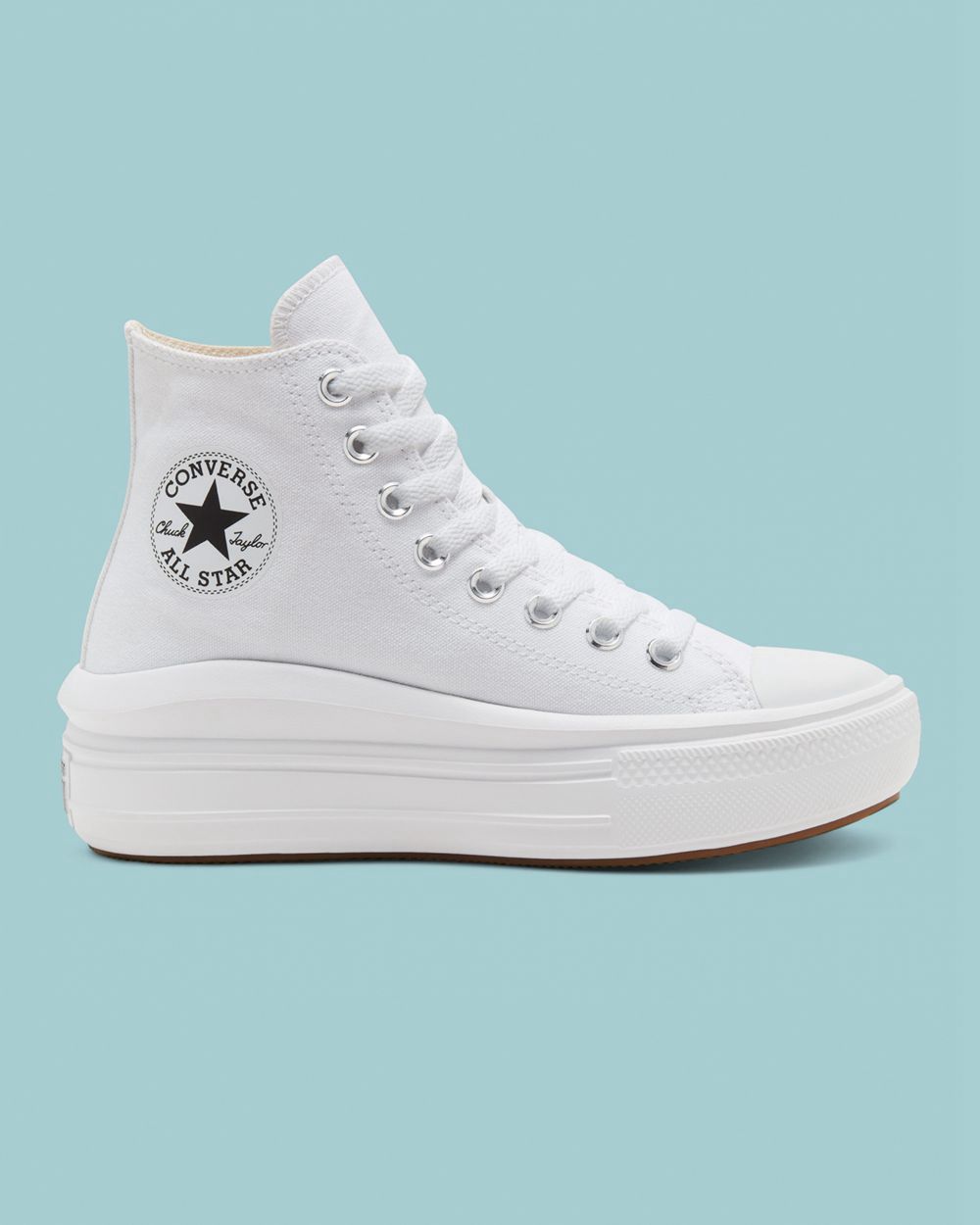 Converse Chuck Taylor Move Platform Høye Sko Dame Hvite | 1263LSPWK