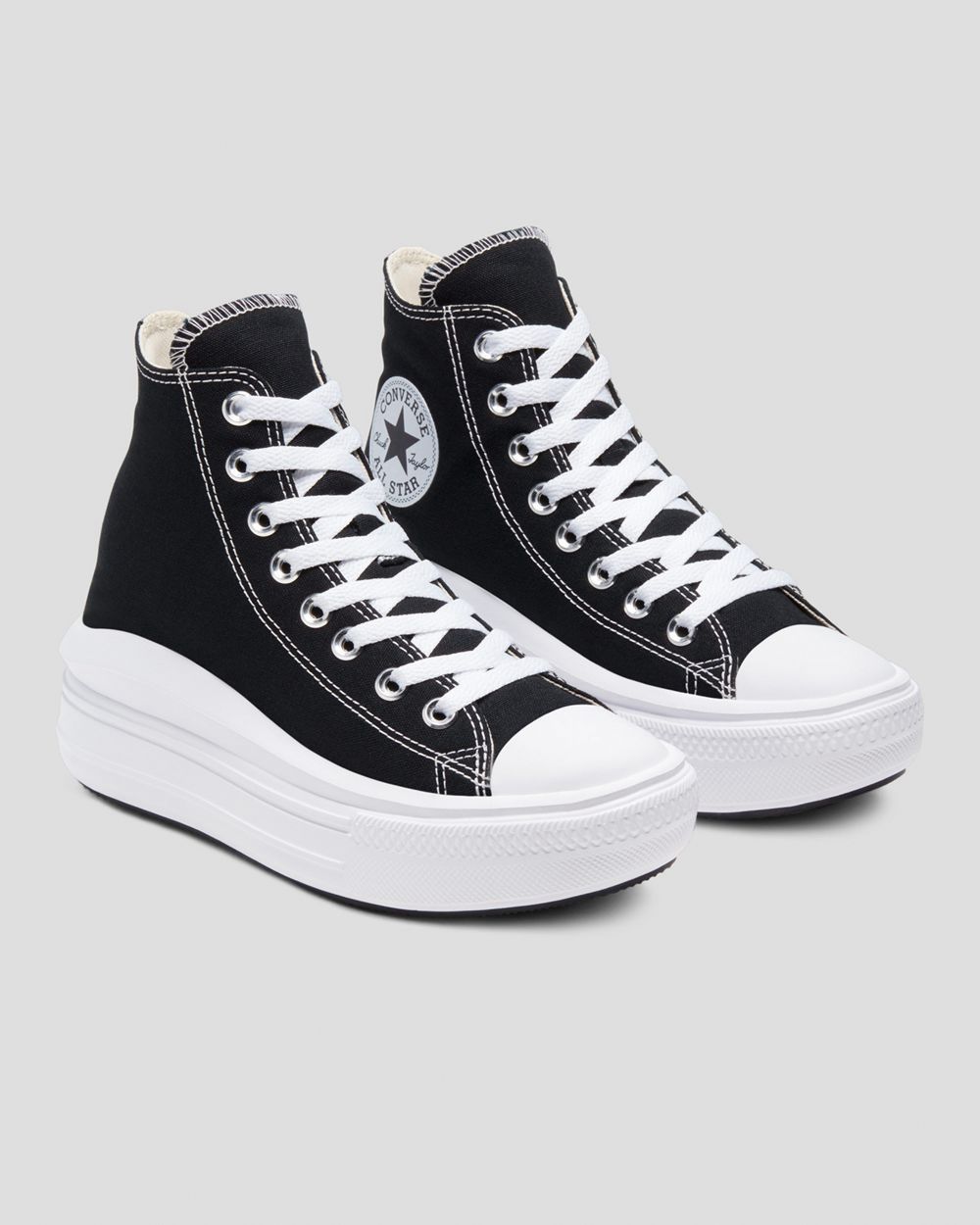 Converse Chuck Taylor Move Platform Høye Sko Dame Svarte | 7963DQCNZ