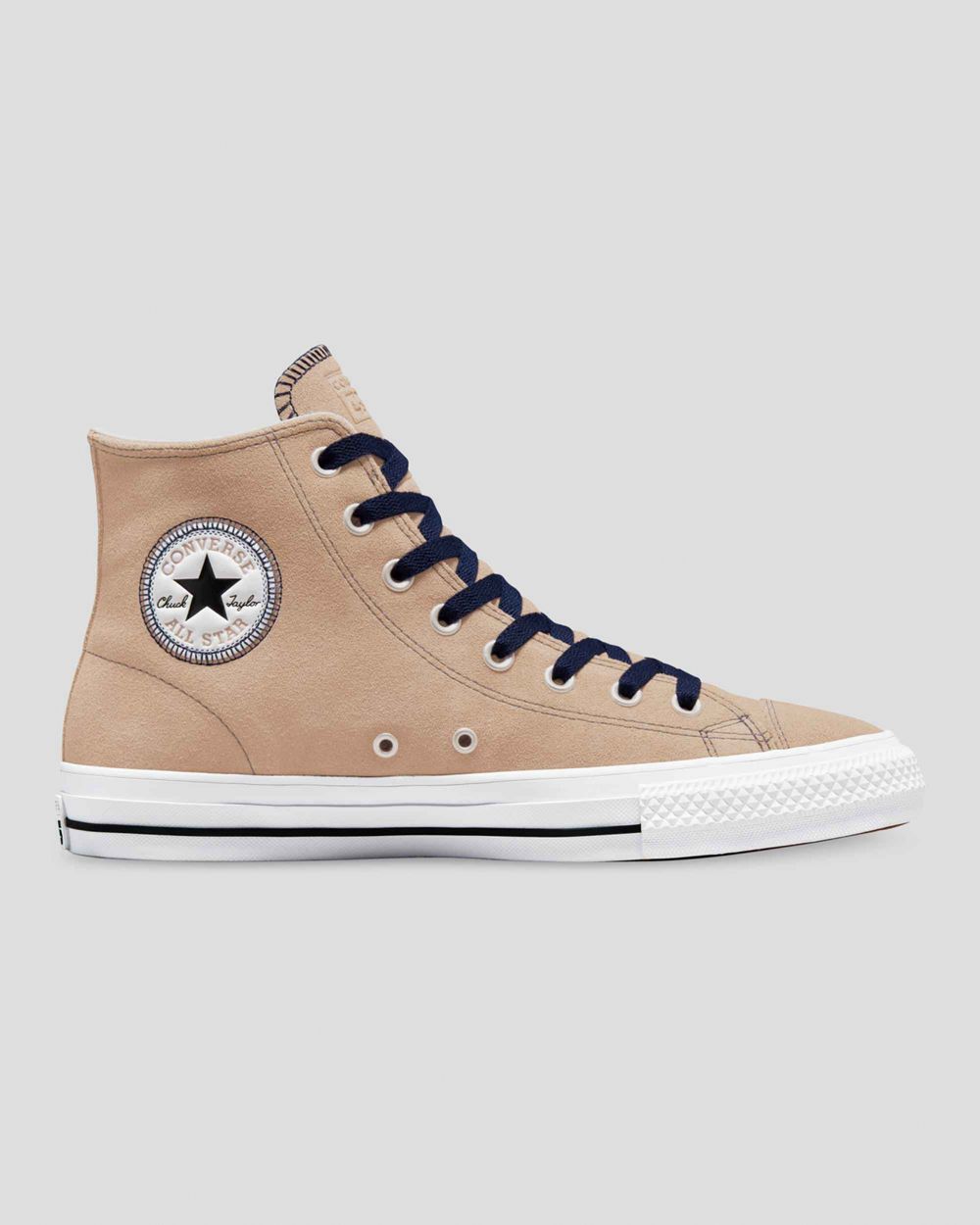 Converse Cons Chuck Taylor All Star Pro Semsket Skinn Høye Sko Dame Brune | 1598TKZVN