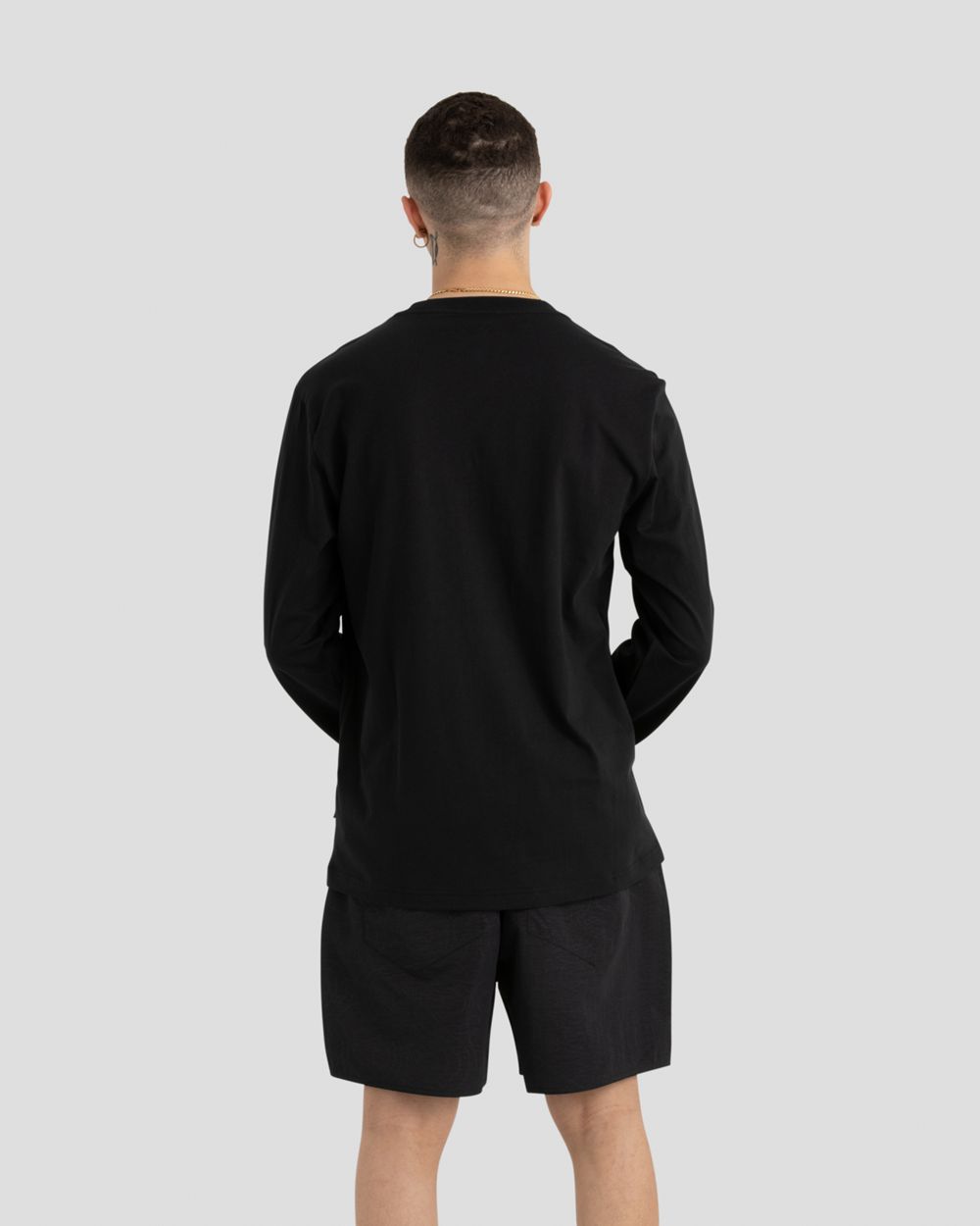 Converse Half Court Long Sleeve T-skjorte Herre Svarte | 3195SAEQZ