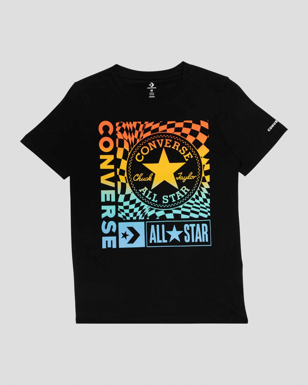 Converse Mixed Logo Youth T-skjorte Barn Svarte | 5467IOKRT