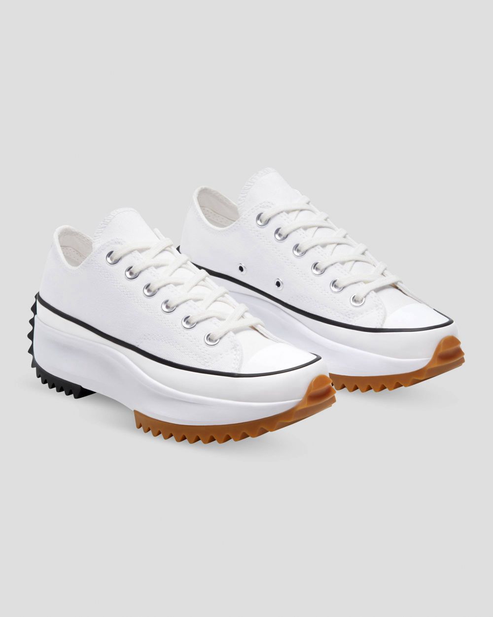 Converse Run Star Hike Canvas Lave Sko Dame Hvite | 3726EQCVI