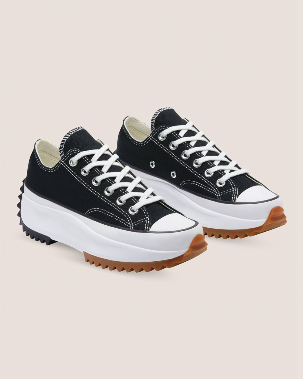 Converse Run Star Hike Canvas Lave Sko Dame Svarte | 9684ILXVD