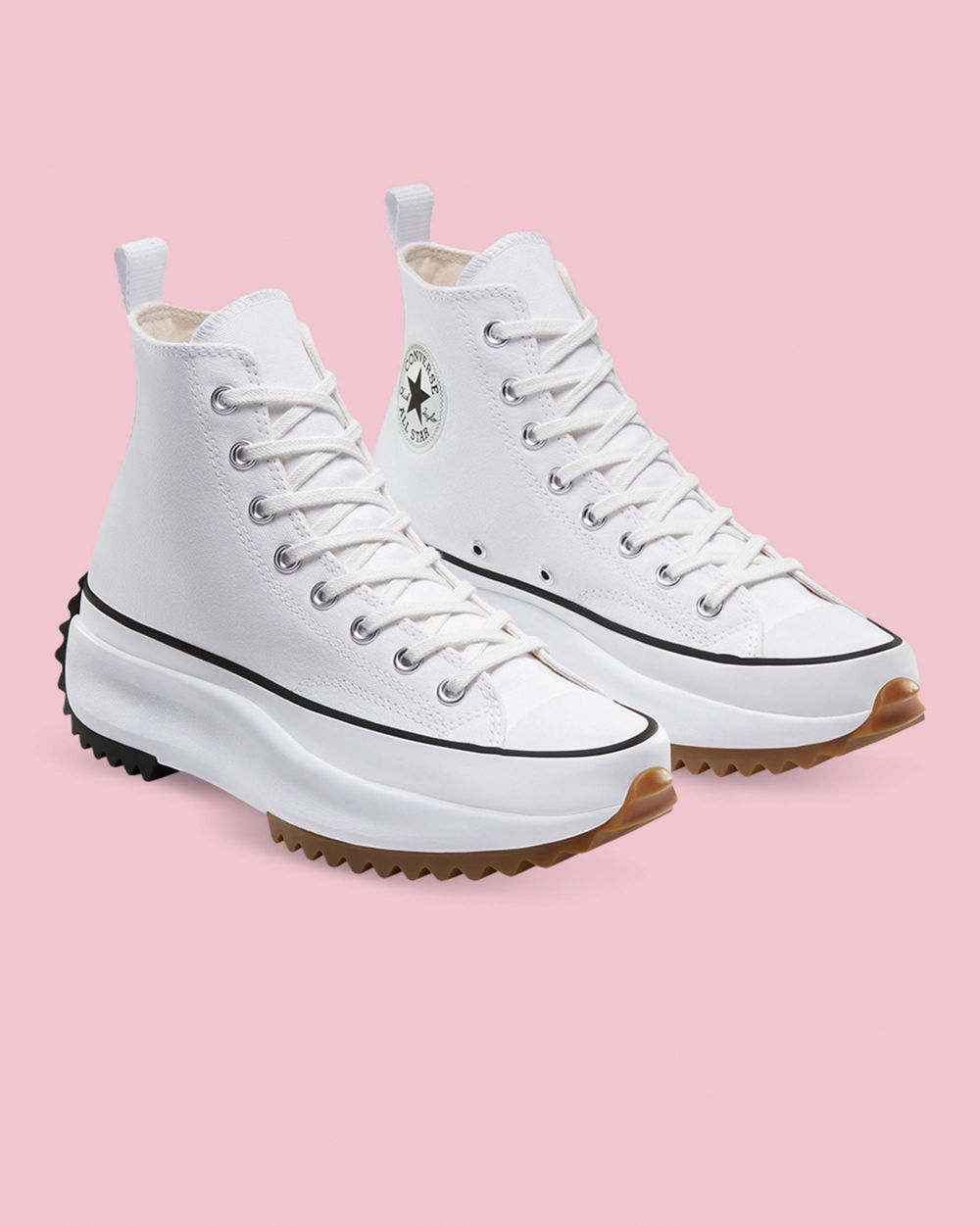 Converse Run Star Hike Lugged Høye Sko Dame Hvite | 4056QPHIL